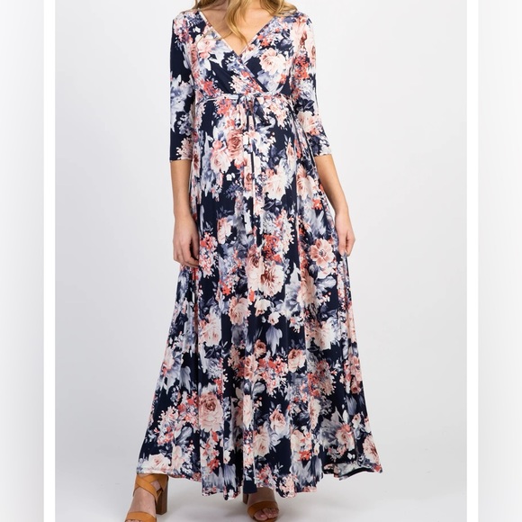 Pink Blush maternity dress medium petite - Picture 1 of 4